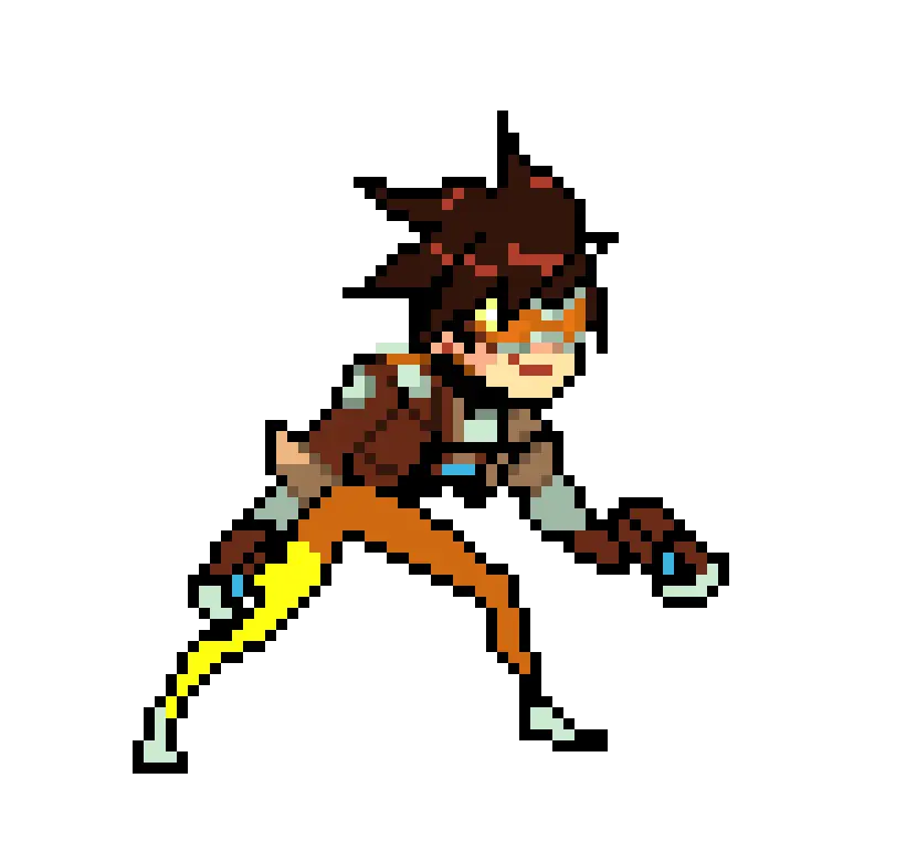Overwatch Tracer Pixel Spray Png Image Overwatch Pixel Sprays Tracer Overwatch Tracer Png