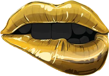 Gold Lips Png Transparent Images U2013 Free Vector Gold Lips Png Gold Overlay Png