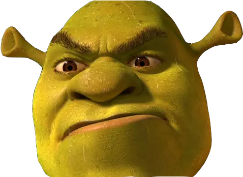 Sticker De Taym Sur Other Shrek Tete Angry Colere Grr All Star Stops Meme Png Shrek Face Png