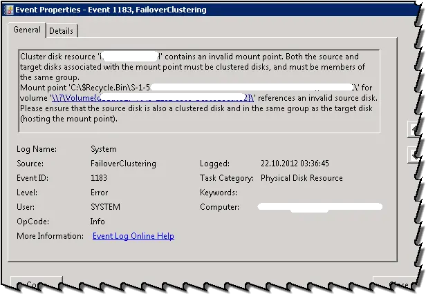 Cluster Disk Resource Xx Contains An Invalid Mount Point Dot Png Mount Drive Icon