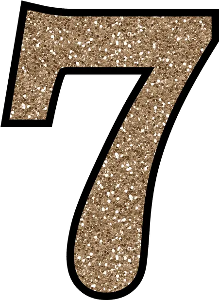 7 Number Glitter Number 7 Png Number 7 Png