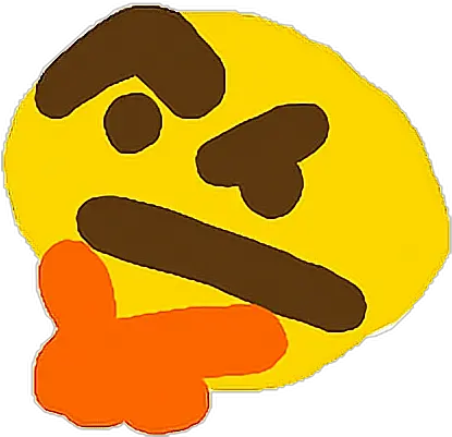 Download Think Emoji Thonk Memes Lol Emote Confused Pepe Hmm Confused Face Meme Emoji Png Thinking Emoji Transparent Background