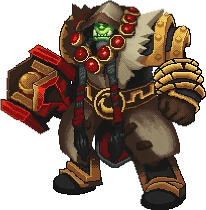 Pixel Art Xpoff World Of Warcraft Pixel Art Gif Png Wow Orc Icon