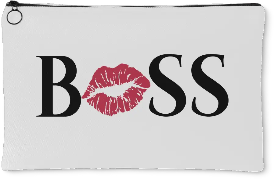 Boss Kiss Lips Travel Makeup Accessory Cosmetic Tote Or Money Bag Size Small Or Large Chiquis Confidential Png Money Bag Logo
