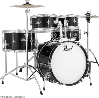 Pearl Rsj465c Roadshow Jr 8 10 13 16 12x4 5pc Drum Pearl Roadshow Jr Jet Black Png Pearl Icon Rack