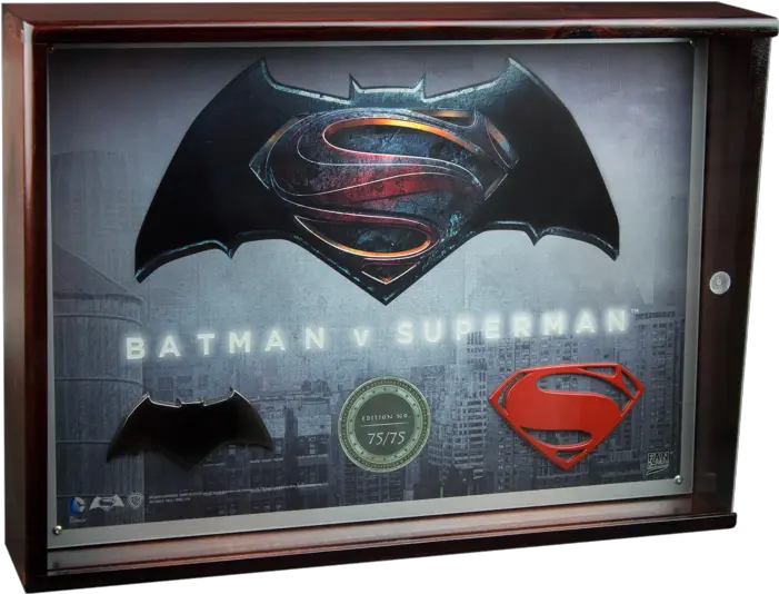 Batman V Superman Dawn Of Justice Limited Edition Metal Collectors Plaque Batman Vs Superman Png Batman V Superman Logo Png