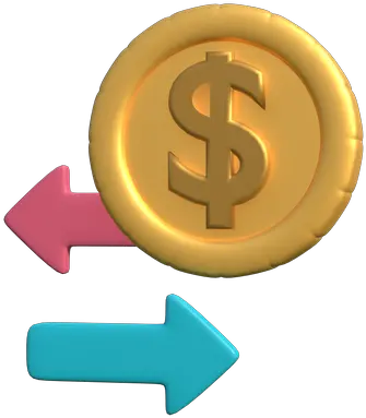 Premium Money Flow 3d Illustration Download In Png Obj Or Solid Cash Flow Icon