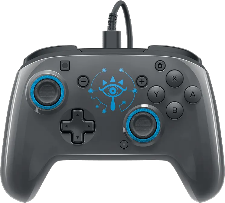 Faceoff Deluxe Wired Pro Controller Breath Of The Wild Pdp Nintendo Switch Faceoff Deluxe Pro Controller Png Breath Of The Wild Logo Transparent