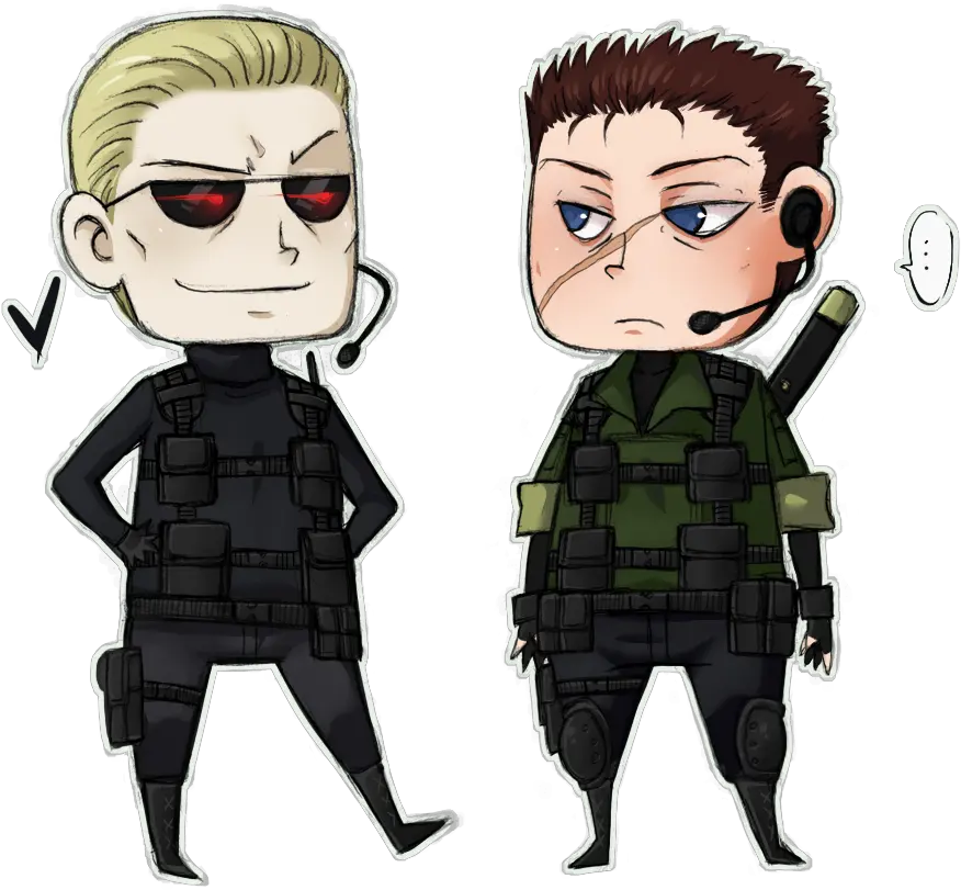 Give Us A Smile Chris By Noirenambu Fur Affinity Dot Net Resident Evil Code Veronica Chibi Anime Png Chris Redfield Png
