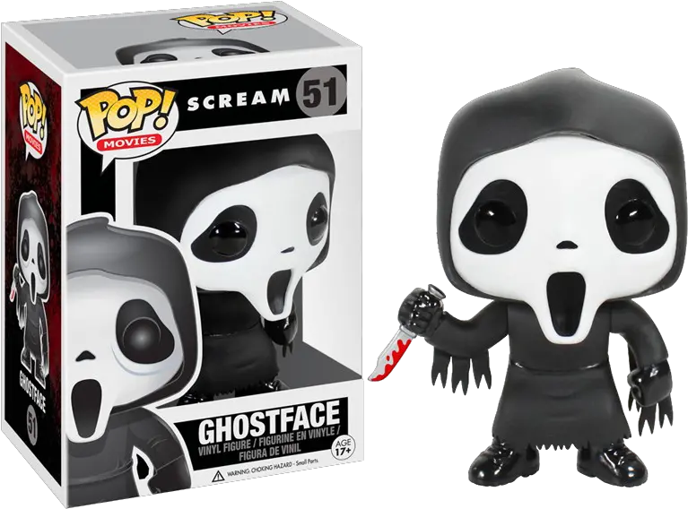 Scream Ghostface Pop Vinyl Figure Funko Pop Horror Horror Movie Funko Pops Png Ghost Face Png