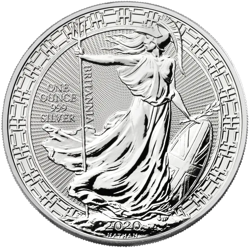 2020 1 Oz Great Britain Britannia Oriental Border 999 Silver Coin Bu Britannia Silver Coin Png Money Border Png