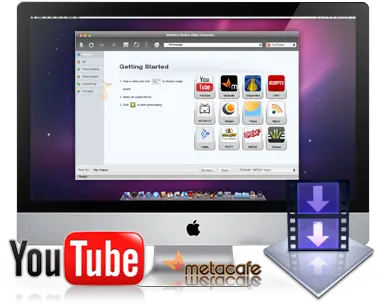 Online Video Downloader For Mac Download And Save Youtube Small Png Youtube Downloader Icon