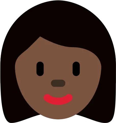 Woman Dark Skin Tone Emoji Mulher Pele Escura Emoji Png Tone Icon