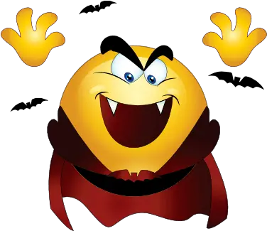 Shiny Emoji Png Clipart Dracula Emoticon Scared Emoji Transparent Background