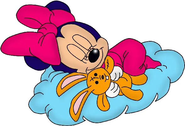 Mouse Clipart Transparent Background Baby Minnie Mouse Sleeping Png Mouse Transparent Background