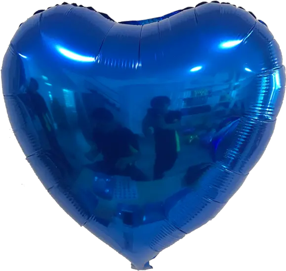 Download 24 Inch Blue Heart Balloon Hd Png Download Balloon Heart Balloon Png