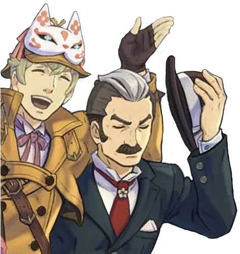 Reddit The Front Page Of Internet Yuujin Mikotoba And Sherlock Holmes Png Ace Attorney Icon