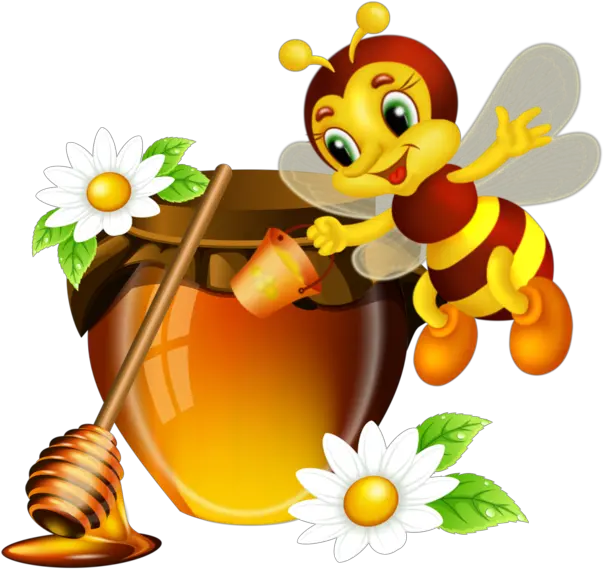 Pin By Salariu Oana Honey Bee With Jar Png Honey Logo