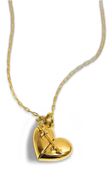 Sphere Wand Locket 14k Gold Plated Silver Solid Png Heart Arrow Png