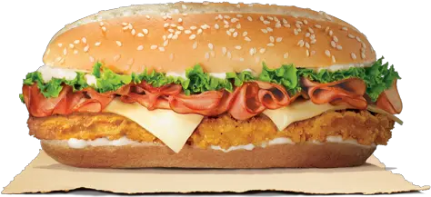 Download And Cheese Sandwich Hamburger Ham King Cheeseburger French Chicken Burger King Png Sub Sandwich Png