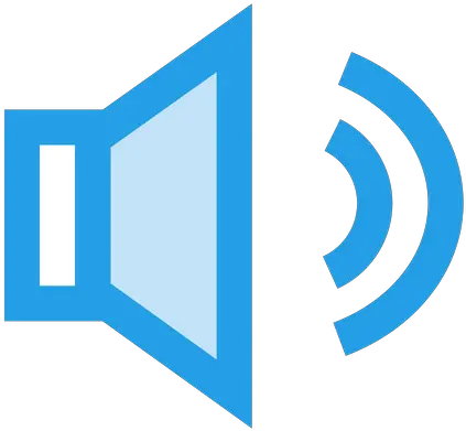 Speaker Icon Of Colored Outline Style Blue Volume Icon Png Speaker Icon Png