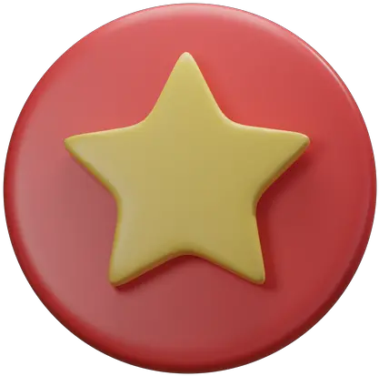 Premium Star Badge 3d Illustration Download In Png Obj Or Solid Star Icon Vector Free
