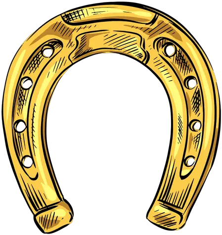 Horse Shoe Gold Herradura Silueta Png Horse Shoe Png