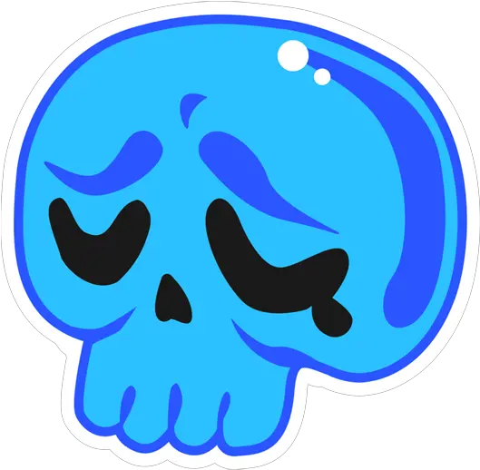 Skull Emoji Sad Sticker Just Stickers Clip Art Png Skull Emoji Transparent