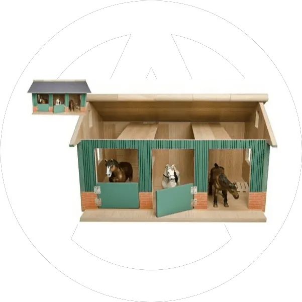 Kids Globe 124 Wooden Horse Stable Doghouse Png Stable Png