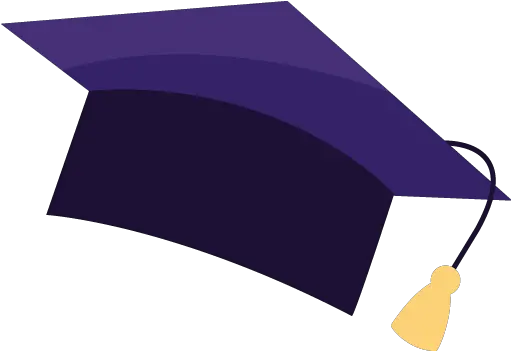 Graduating Girl Scouts Of Orange County Purple Graduation Cap Png Graduation Cap Transparent