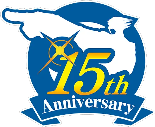 Ace Attorney 15th Anniversary History Graphic Design Png Ace Attorney Logo