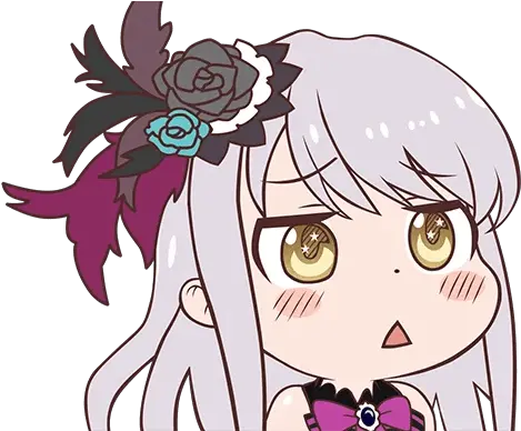 Yukina Minato U2014 Bang Dreamu201d Stickers Set For Telegram Ohayou Yukina Png Minato Transparent