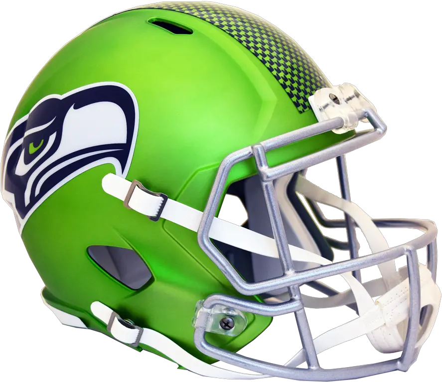 Riddell Deluxe Replica Helmet Blaze Forelle Teamsports Face Mask Png Seahawks Png