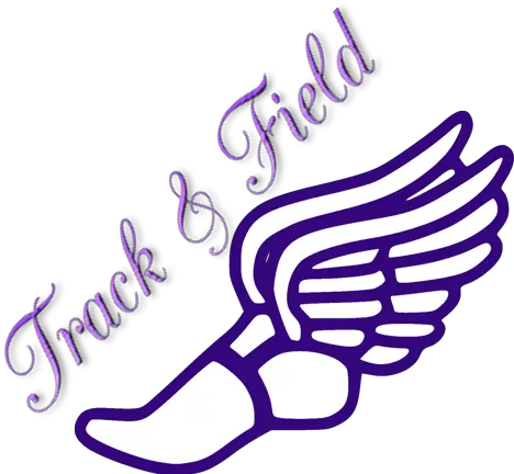 Track And Field Villa Rica Middle Shoe With Wings Logo Png Track And Field Png