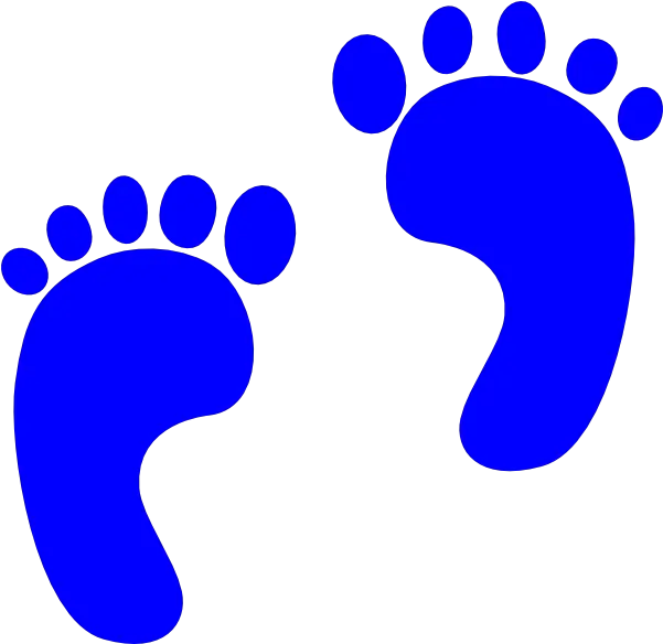 Blue Baby Feet Png 4 Image Foot Prints Clipart Baby Feet Png