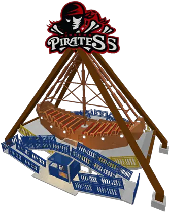 A Pirate Ship Ride Horsens Pirates Png Pirate Ship Logo