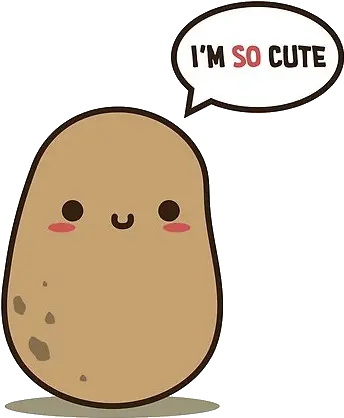 Kawaii Potato Cute Adorable Meme Art Cute Potato Png Kawaii Potato Png