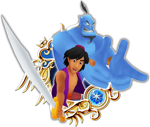 Aladdin U0026 Genie Khux Wiki Fujin Kingdom Hearts Png Aladdin Lamp Png