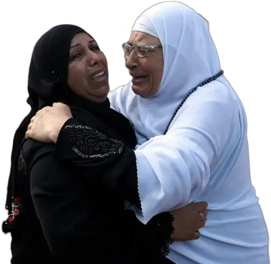 Palestinian Women Mourn Png Photo 651 Free Png Download Girl Hug Png