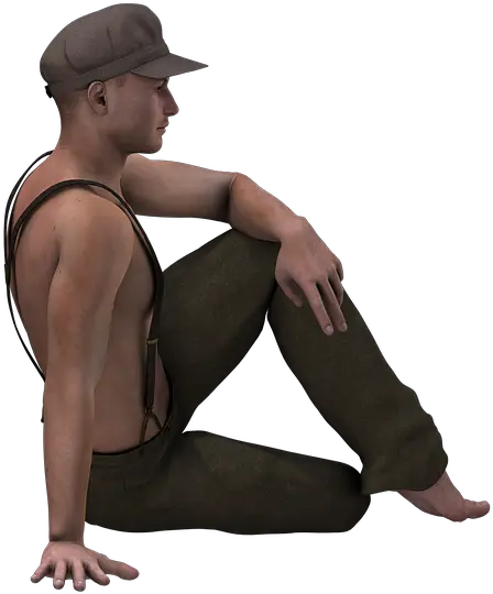 Man Male Person Seduta Persona Png Sitting Person Png