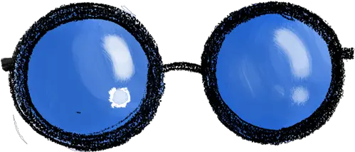 Blue Roundglasses U2013 Big Bear And Bird Shop Blue Round Glasses Png Round Sunglasses Png