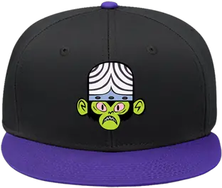 Mojo Jojo Snap Back Flat Bill Hat Baseball Cap Png Jojo Hat Png