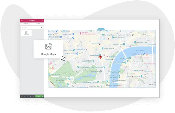 Google Maps Widget Embed Transparent PNG