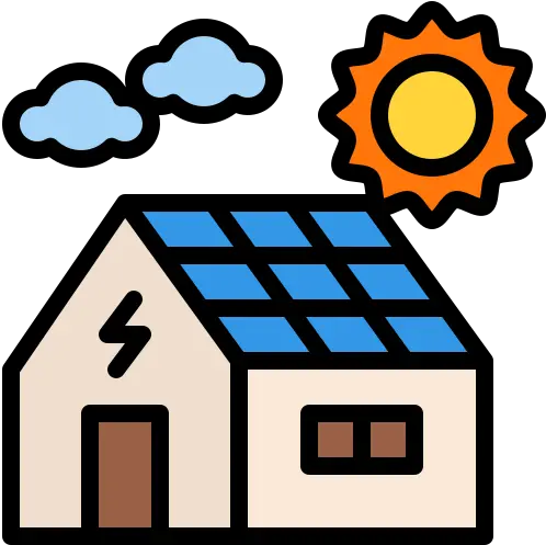 Solar House Icon Download A Vector Role Icon Png Color House Icon Vector Free Download