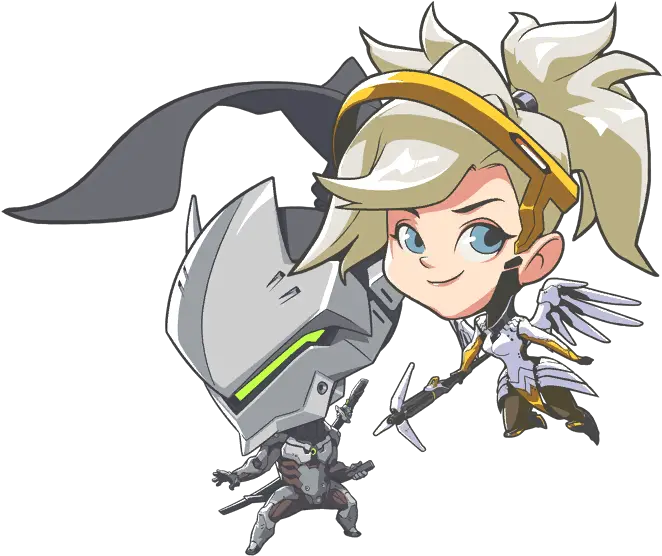 Love Of Anime Ships Genji X Mercy Overwatch Wattpad Overwatch Mercy Transparent Png Undertale Napstablook Icon