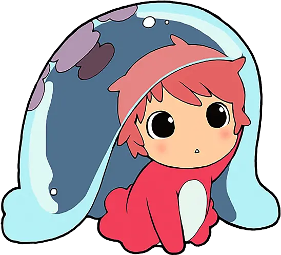 Ponyo Throw Pillow Cute Ponyo Fanart Png Cute Anime Icon