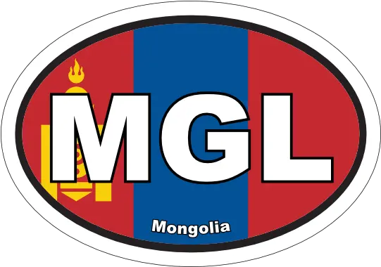 Mongolia Mgl Flag Oval Sticker Png Klipsch Icon Kf 28