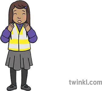 Sam Shrieking In Hi Vis Vest And Coat Scared Frightened Png Icon Viz Jacket