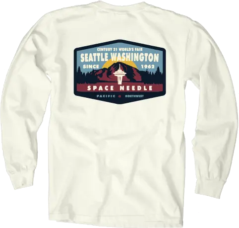 Northwest Long Sleeve Tee U2013 Spacebase Gift Shop Long Sleeve Png Space Needle Logo