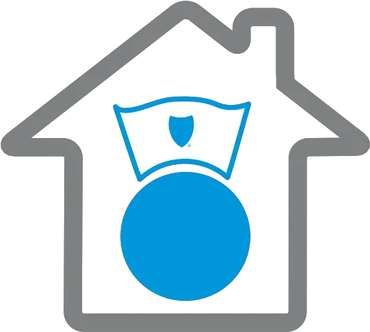 Ccpoa Medical Plan Family At Home Symbol Png Blue And Gold Shield On Icon